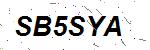 CAPTCHA verification image containing distorted text characters