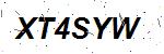 CAPTCHA verification image containing distorted text characters