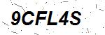 CAPTCHA verification image containing distorted text characters
