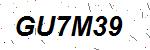 CAPTCHA verification image containing distorted text characters