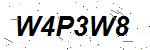 CAPTCHA verification image containing distorted text characters