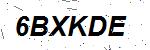 CAPTCHA verification image containing distorted text characters