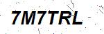 CAPTCHA verification image containing distorted text characters