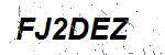 CAPTCHA verification image containing distorted text characters