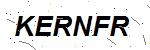 CAPTCHA verification image containing distorted text characters