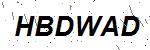 CAPTCHA verification image containing distorted text characters