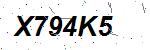 CAPTCHA verification image containing distorted text characters