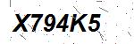 CAPTCHA verification image containing distorted text characters