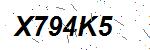 CAPTCHA verification image containing distorted text characters