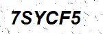 CAPTCHA verification image containing distorted text characters