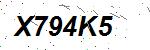 CAPTCHA verification image containing distorted text characters