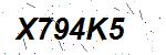 CAPTCHA verification image containing distorted text characters