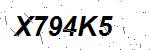 CAPTCHA verification image containing distorted text characters