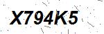 CAPTCHA verification image containing distorted text characters