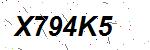 CAPTCHA verification image containing distorted text characters