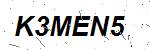 CAPTCHA verification image containing distorted text characters