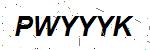 CAPTCHA verification image containing distorted text characters