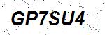 CAPTCHA verification image containing distorted text characters