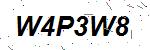 CAPTCHA verification image containing distorted text characters