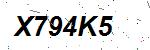 CAPTCHA verification image containing distorted text characters