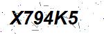 CAPTCHA verification image containing distorted text characters