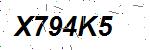 CAPTCHA verification image containing distorted text characters