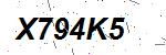 CAPTCHA verification image containing distorted text characters