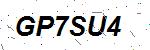 CAPTCHA verification image containing distorted text characters
