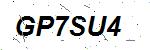 CAPTCHA verification image containing distorted text characters