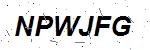 CAPTCHA verification image containing distorted text characters