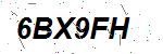CAPTCHA verification image containing distorted text characters