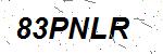 CAPTCHA verification image containing distorted text characters