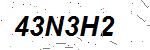 CAPTCHA verification image containing distorted text characters