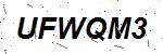 CAPTCHA verification image containing distorted text characters