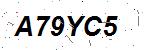 CAPTCHA verification image containing distorted text characters