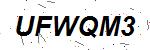CAPTCHA verification image containing distorted text characters