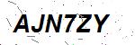 CAPTCHA verification image containing distorted text characters