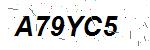 CAPTCHA verification image containing distorted text characters
