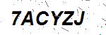 CAPTCHA verification image containing distorted text characters