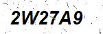 CAPTCHA verification image containing distorted text characters