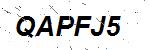 CAPTCHA verification image containing distorted text characters