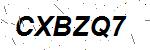 CAPTCHA verification image containing distorted text characters