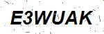 CAPTCHA verification image containing distorted text characters