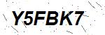 CAPTCHA verification image containing distorted text characters
