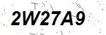 CAPTCHA verification image containing distorted text characters