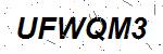 CAPTCHA verification image containing distorted text characters