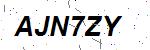 CAPTCHA verification image containing distorted text characters