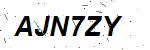 CAPTCHA verification image containing distorted text characters
