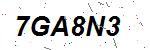 CAPTCHA verification image containing distorted text characters
