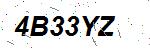 CAPTCHA verification image containing distorted text characters